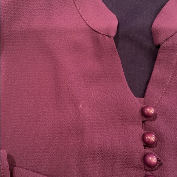 Vintage Porto Long Peplum Victorian Maxi Embellished Ruffle Dress Italian 44 M - Picture 16 of 16